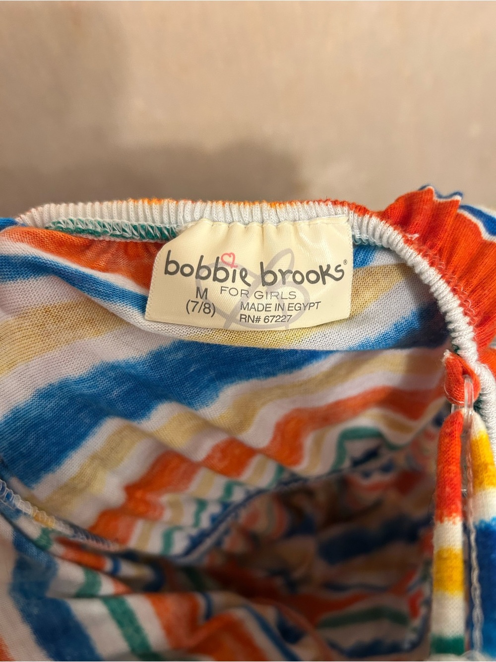 Bobbie Brooks Rainbow Stripe Ruffle Sundress - Picture 3 of 4